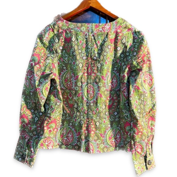 Charter Club Denim jacket Spandex Floral jacket Size Large - Picture 2 of 12
